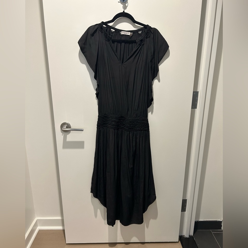 NWT Ramy Brook Black Embellished Wrenn Dress, Medium